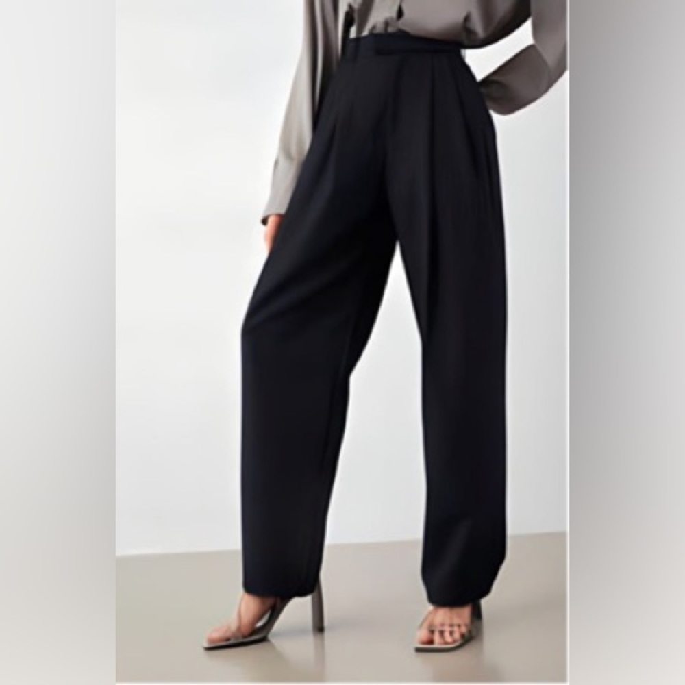 Black High Waisted Trousers